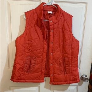 Women's Burnt Orange Quilted Vest